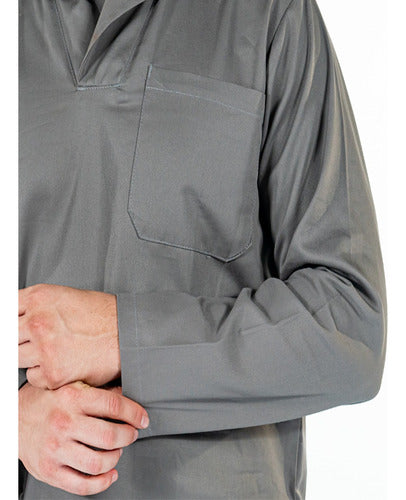 Camisa Gola Italiana Uniforme para  Mecânico Manga Longa