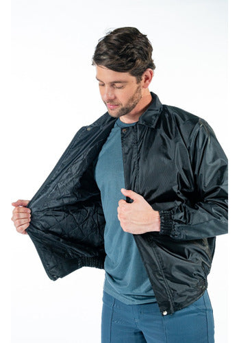 Jaqueta Masculina de Nylon  Forrada com Proteção para Frio