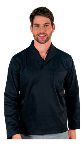 Camisa Gola Italiana Uniforme para  Mecânico Manga Longa