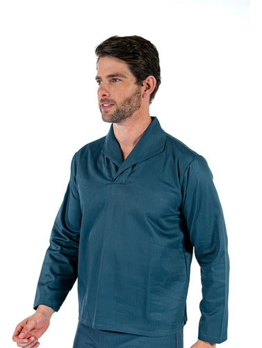Camisa Gola Italiana Uniforme para  Mecânico Manga Longa
