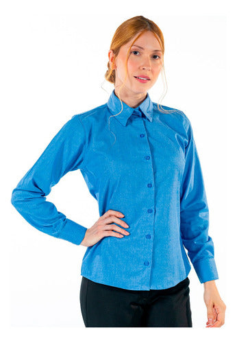 Camisa Social Básica Feminina Uniforme Para Rotina Confortável