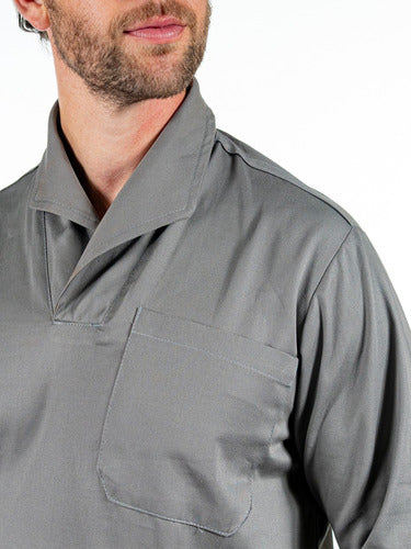 Camisa Gola Italiana Uniforme para  Mecânico Manga Longa