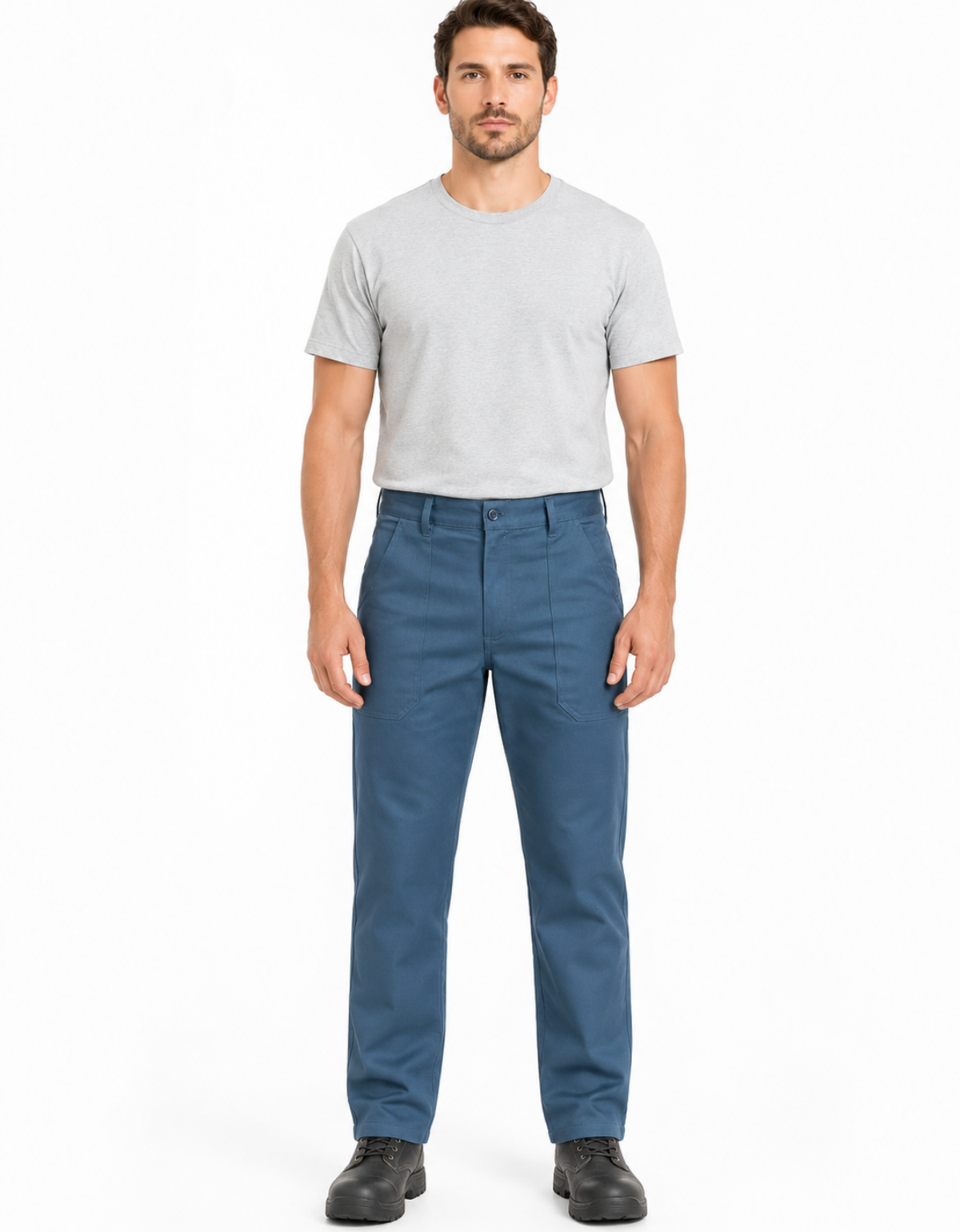 Calça de Trabalho Meio Cós 100% Algodão