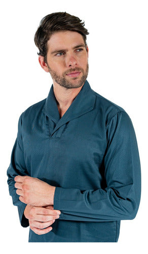 Camisa Gola Italiana Uniforme para  Mecânico Manga Longa