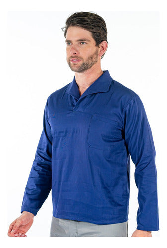 Camisa Gola Italiana Uniforme para  Mecânico Manga Longa